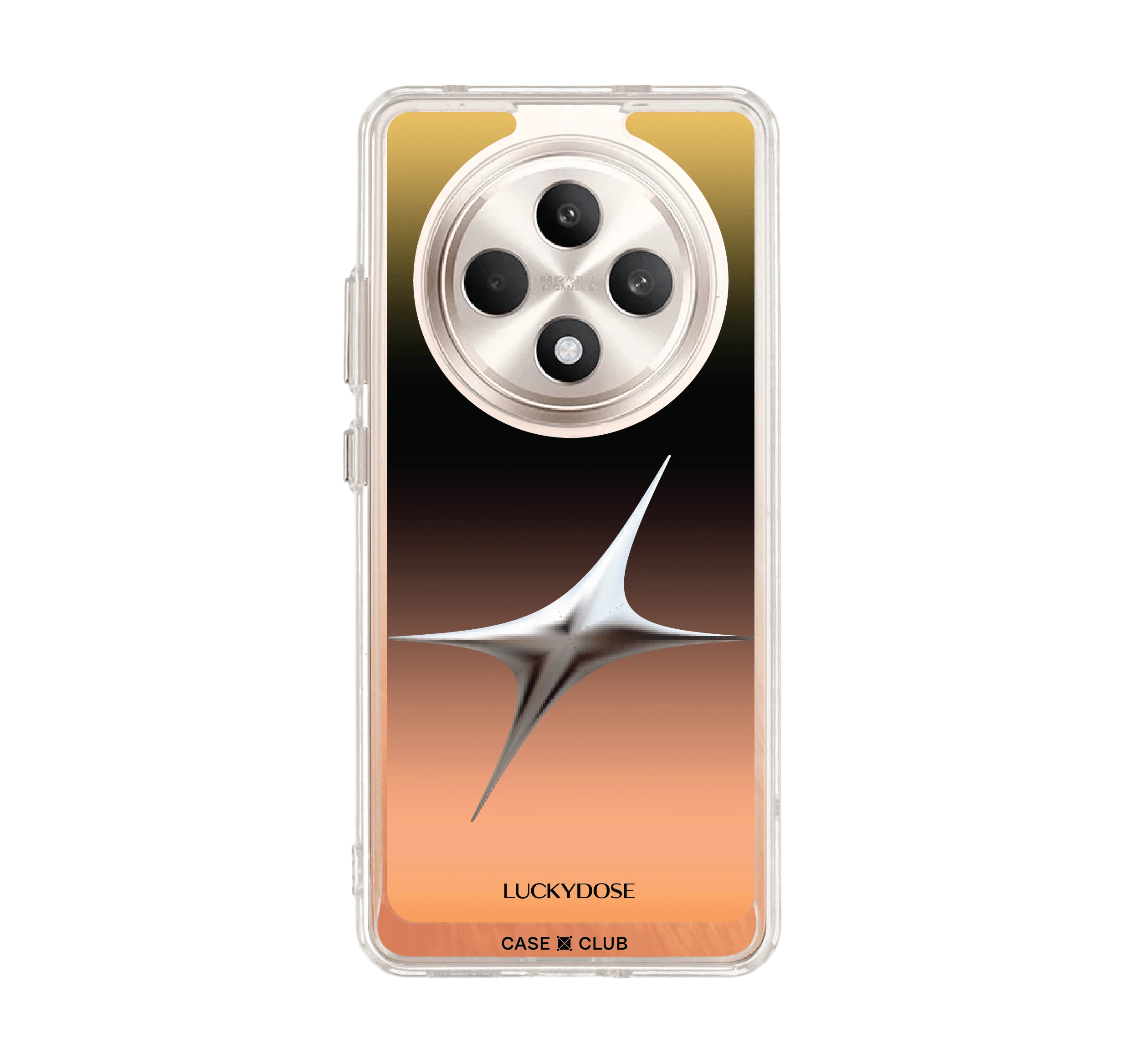 oppo reno 12f clear case luckydose wednesday (day) lucky color